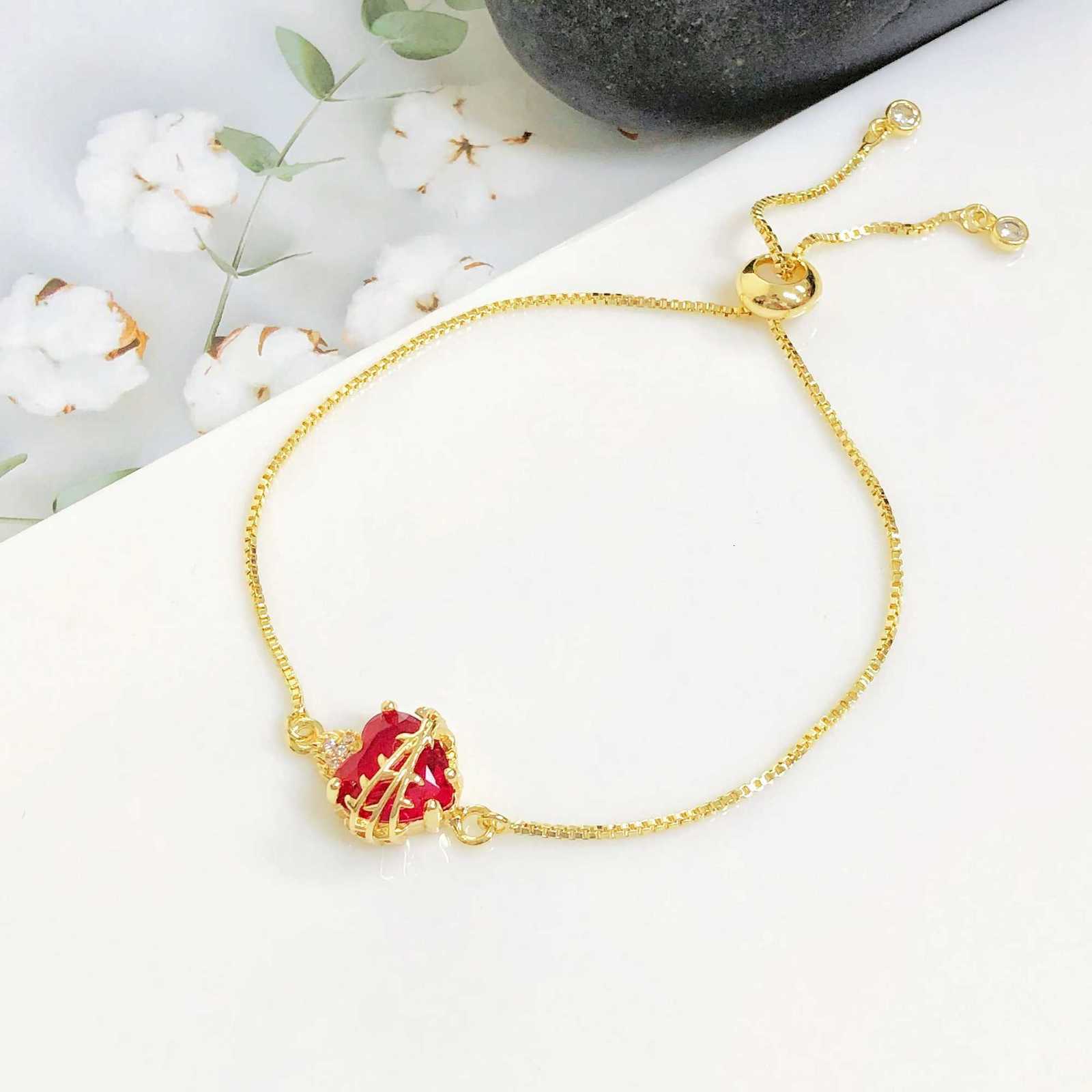 Red Crystal Sacred Heart Jesus Bracelet For Women Girls New Thorn Flame Design Adjustable Bracelets Catholic Jewelry Party GiftsT251110