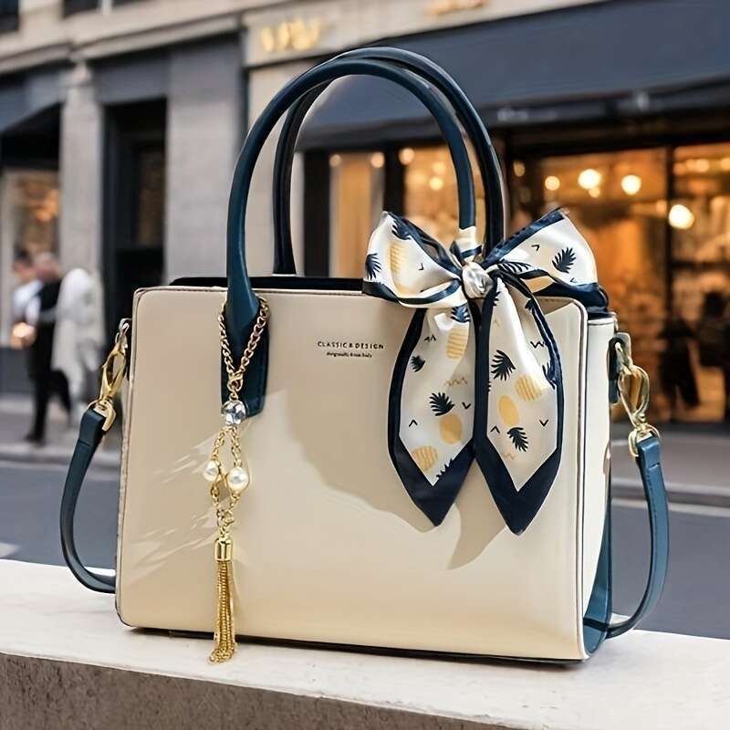 New Versatile Tote Large Capacity Crossbody Women's Bag, Suitable for Women - Elegant Occasions with Charming Details