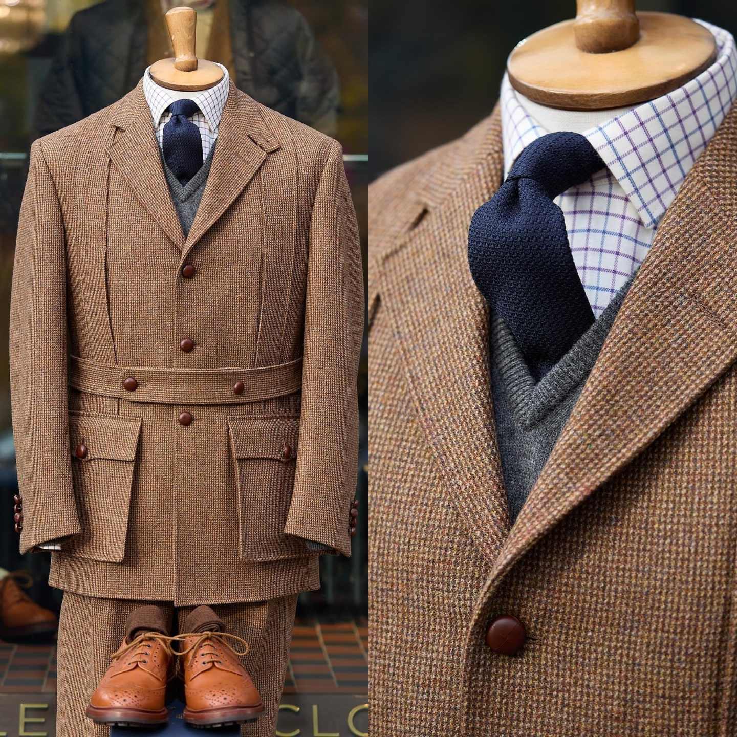 Classic Autumn Winter Men Suits 2 Pieces Single Breasted Wool Blends Jacket Blazers Fomal Business Party Customized