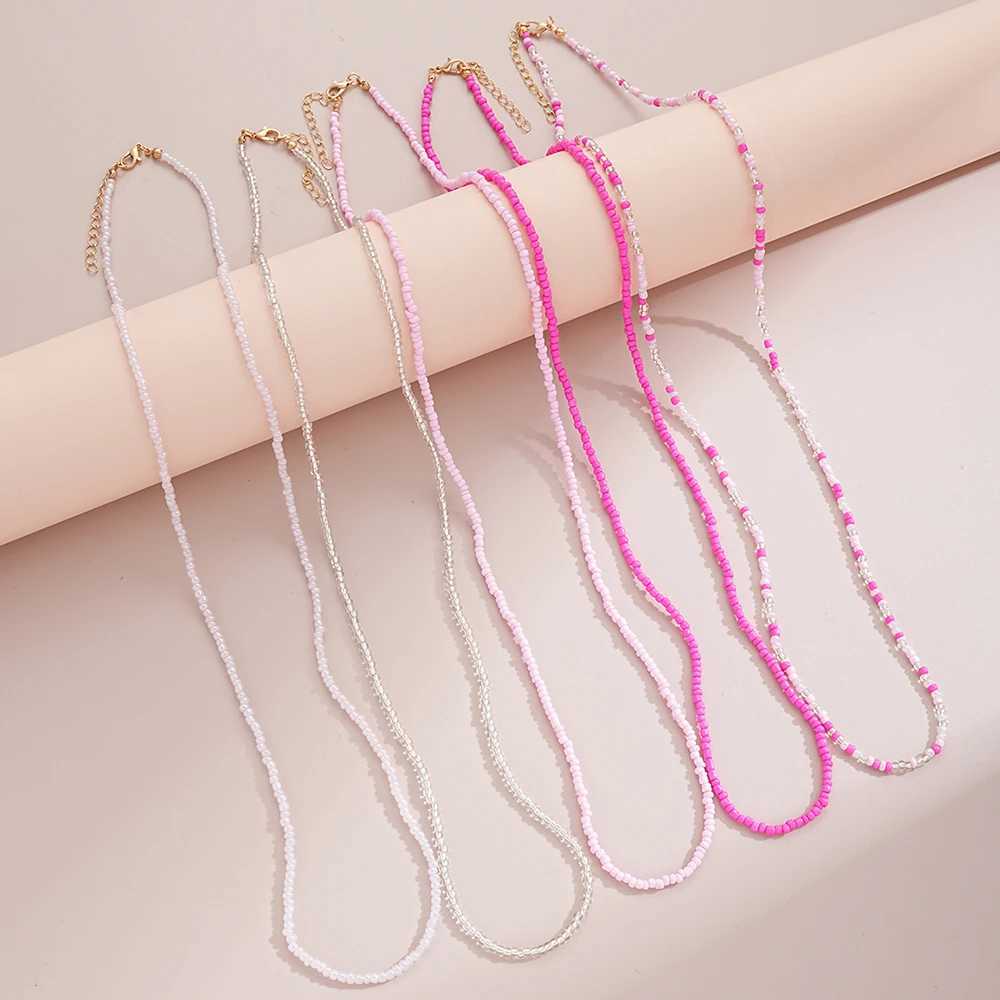 4-5 piece handmade stackable R-bead waist chain used for colorful elastic decoration beach body chain jewelry in Wenbo River vacation X250410