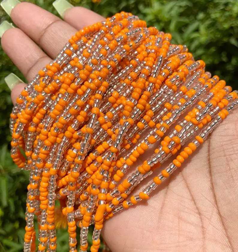 Colorful elastic waist and abdomen chain African belly chain waist bead body chain warm girls body summer bohemian jewelry accessories X250410