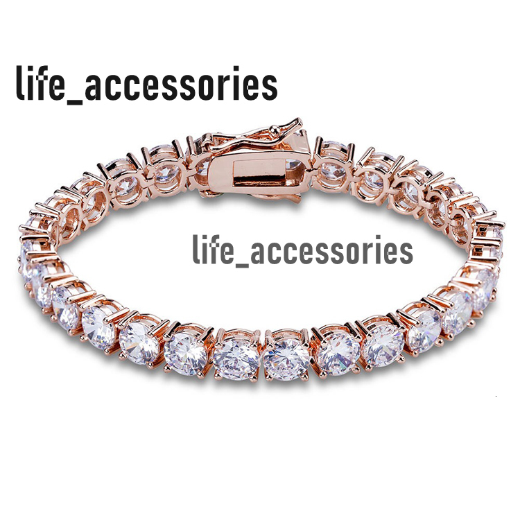 Top Sale Luxury 5mm Gra Lab Moissanite Diamond Tennis Chain Solid 925 Sterling Silver