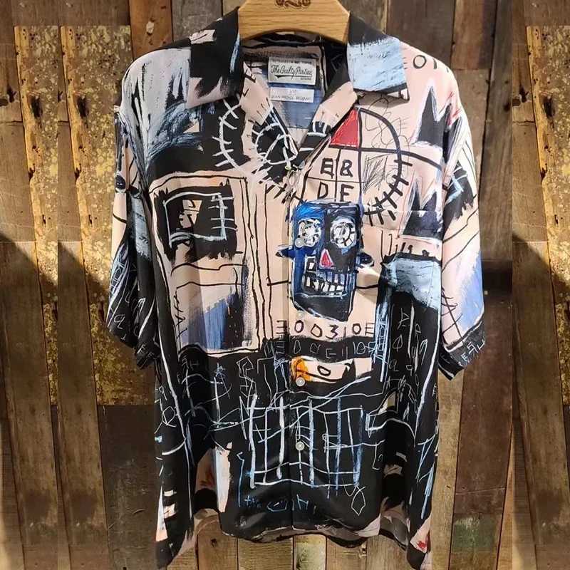 WACKO MAR Hawaiian Shirt Mens and Womens Casual Fashion Best Quality Breathable Loose Short Sleeve Top T-shirt X250410