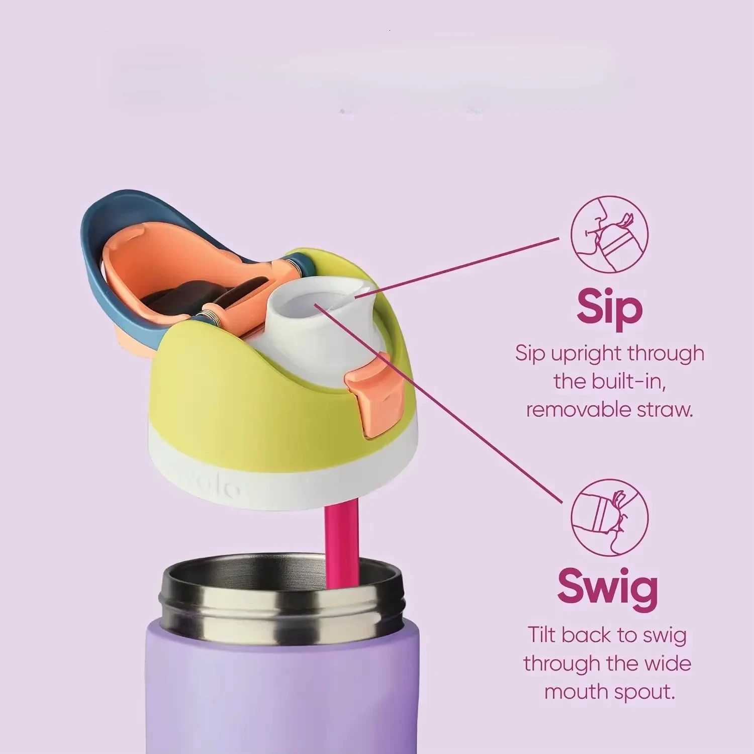 Fashionable cup 24oz/32oz Stainless Steel Insated Bottle Drinkware BPA- Durable Keeps Temp Best for Outdoor Activities Fitness Y251110