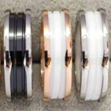 Fashion Ring Black Ceramic Spring Ring European And American Fashion Narrow Edition Charity Edition Designer Ring Wide Edition White Ceramic Couple Ri