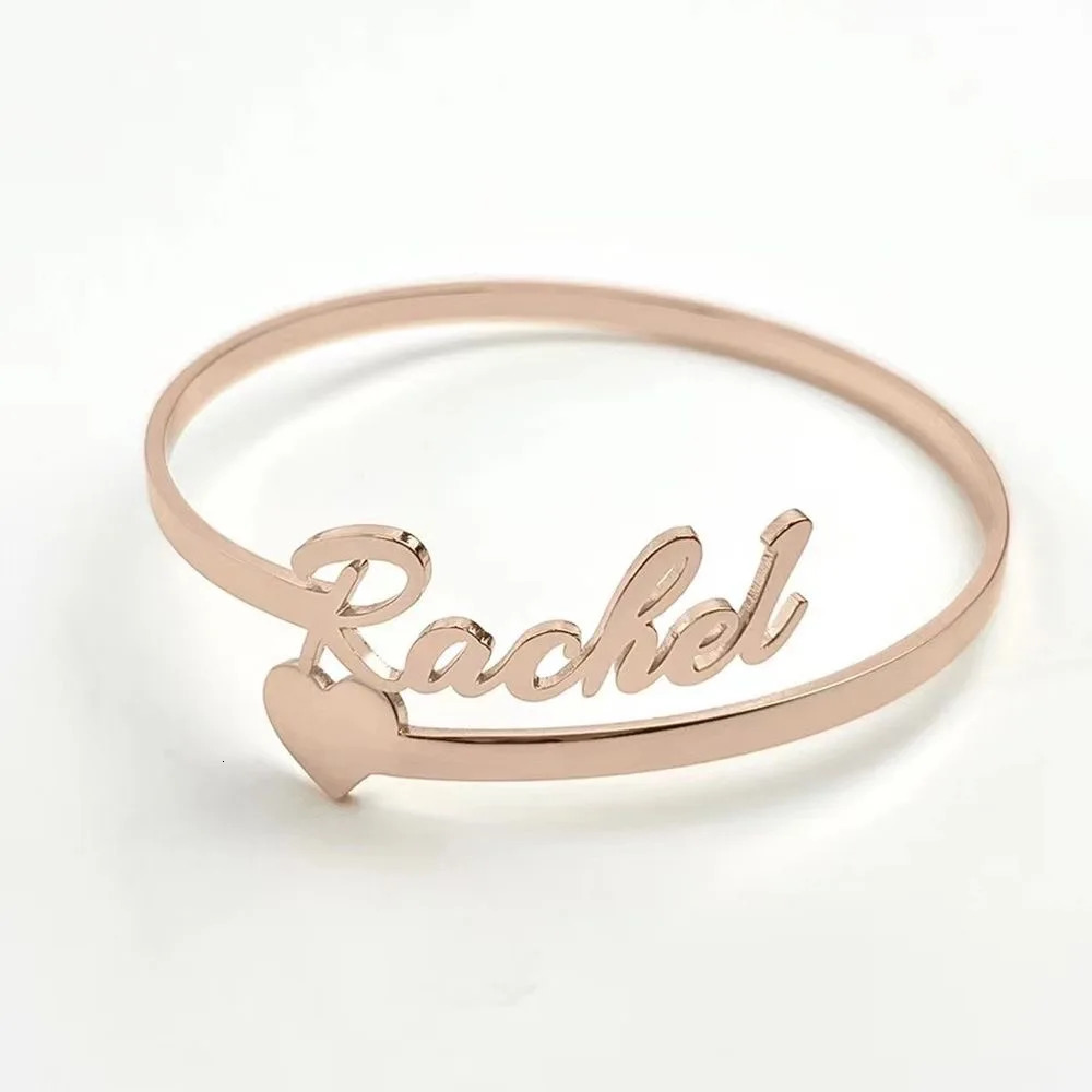 Customized Name Love Ring Personalized Stainless Steel Heart Couple Ring Women Jewelry Valentines Day Gift Anillos Mujer 250409