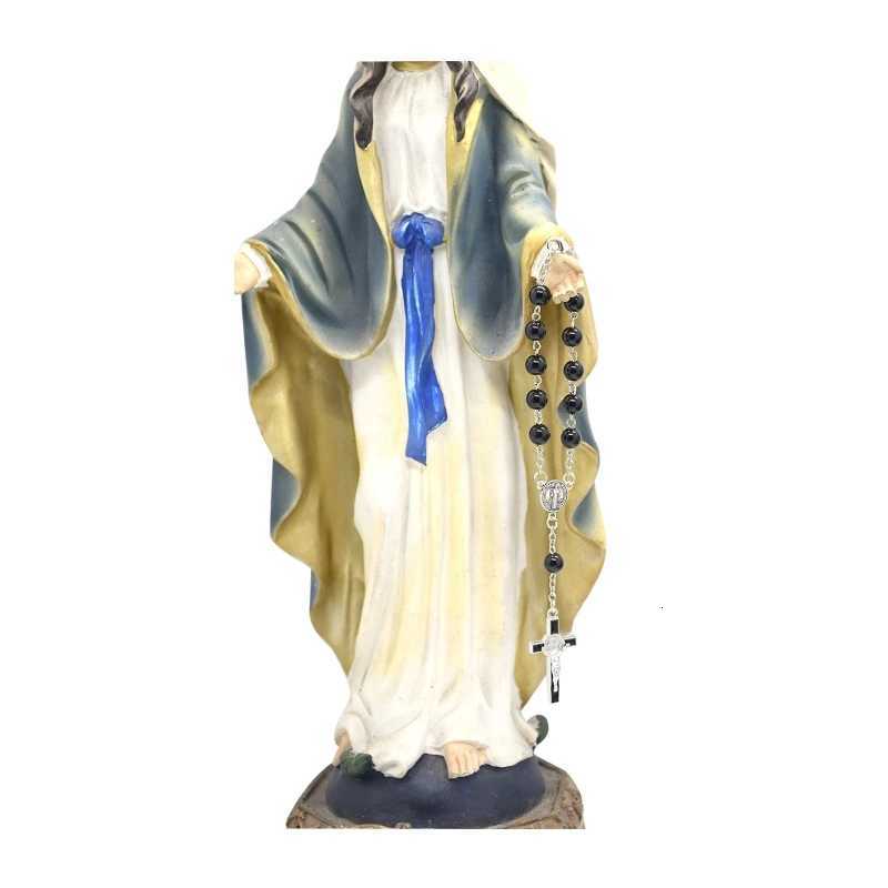 Exquisite Rosary Cross Bracelet Jewelry Black Glass Beads Rosary Bracelet Must-have Item for Catholicism PrayerT251110