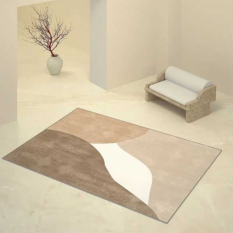 Nordic Modern Minimst Living Room Carpet Non-slip Stain-resistant Luxury Bedroom Rug Home Decoration Fluffy Square Vortex Rug Y251110