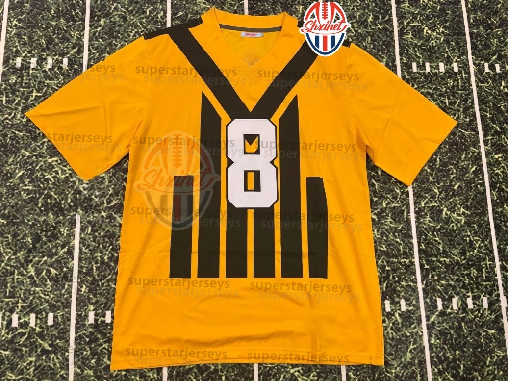 Custom Design Throwback Jerseys Aaron Rodgers Jack Sawyer Will Howard DK Metcalf Watt Football Patrick Queen Porter Jr Franco Polamalu Fitzpatrick Fre