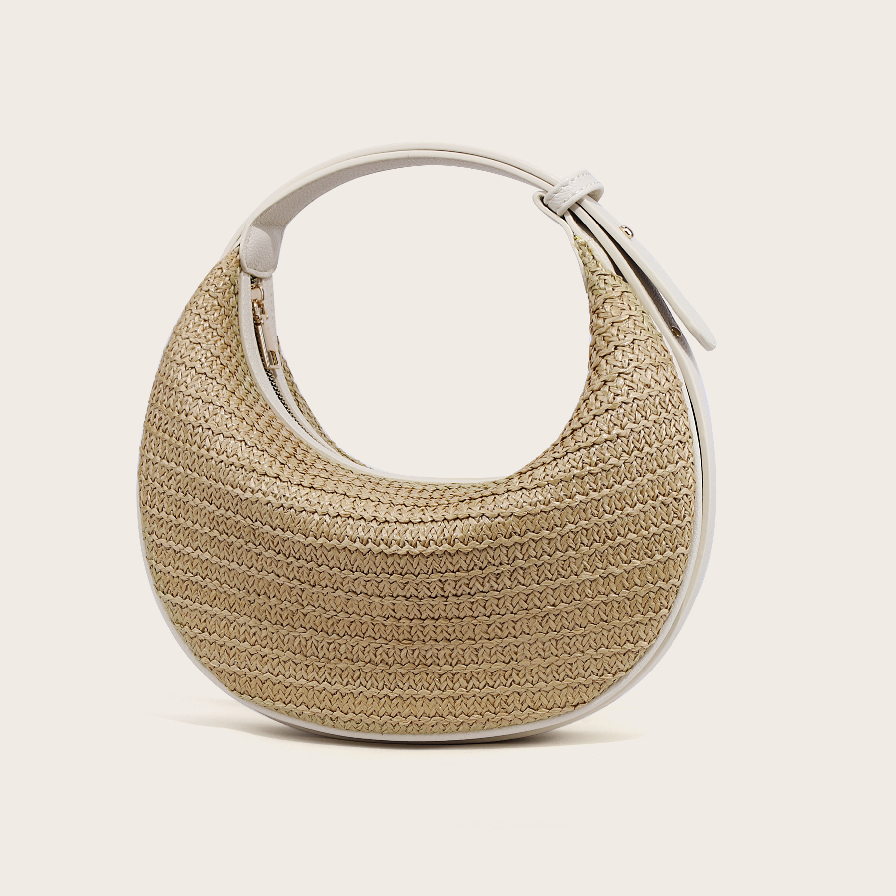 In Stock New Niche Crescent-Shaped Women's Personality Fashion High-End Single Shoulder Handbag Three-in-One Underarm Bag