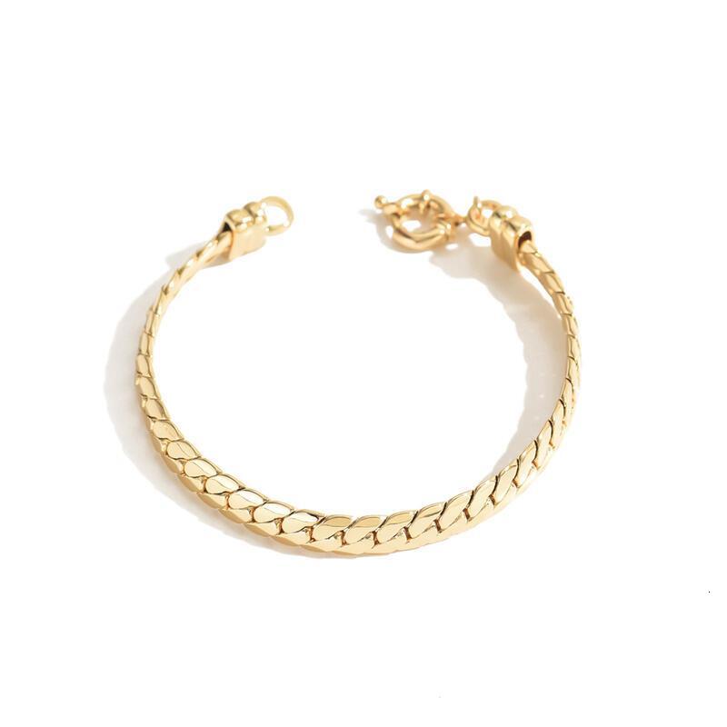 Classic Gold-Plated Chain Bracelet Minimalist Style For Everyday Elegance TY