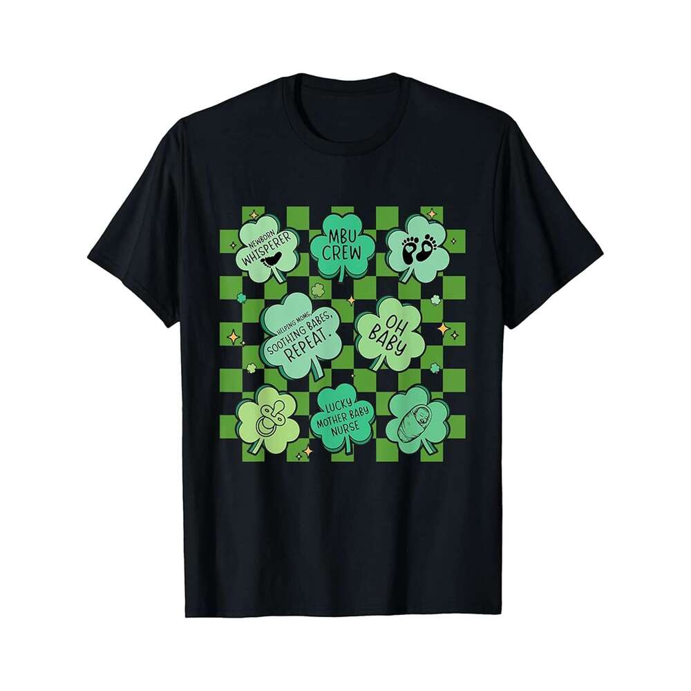 Designer T shirt St Patricks Day Shirt Giant Panda Leprechaun Shamrock Irish - 220g T shits