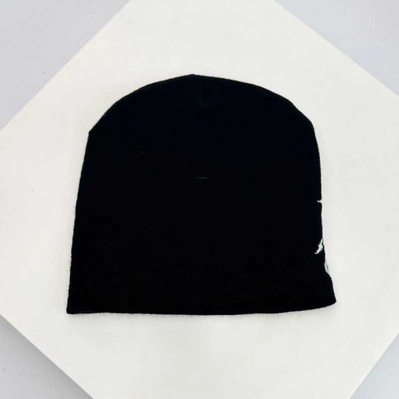 European Style Pattern Wool Knitted Hats Personal Warm Hip Hop Versatile Beanies Autumn and Winter New Street Fashion Niche insXJ251110