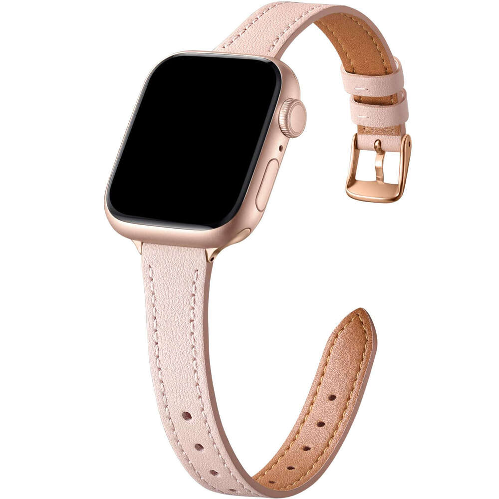 SSuitable for smart watch small waist leather Watch1-10 4mm slim car wire strap