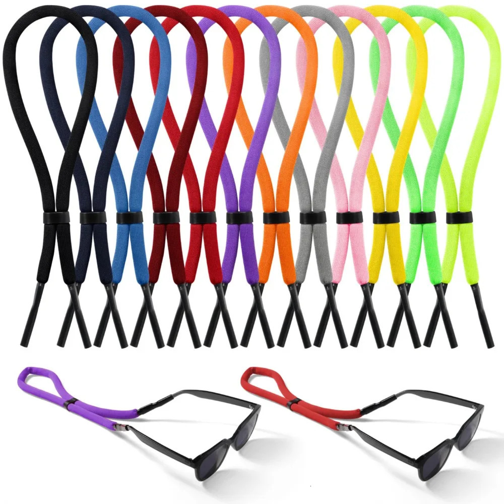 12 pieces of underwater diving sports swimming floating glasses rope sunglasses glasses foam chain bracket black blue 250409