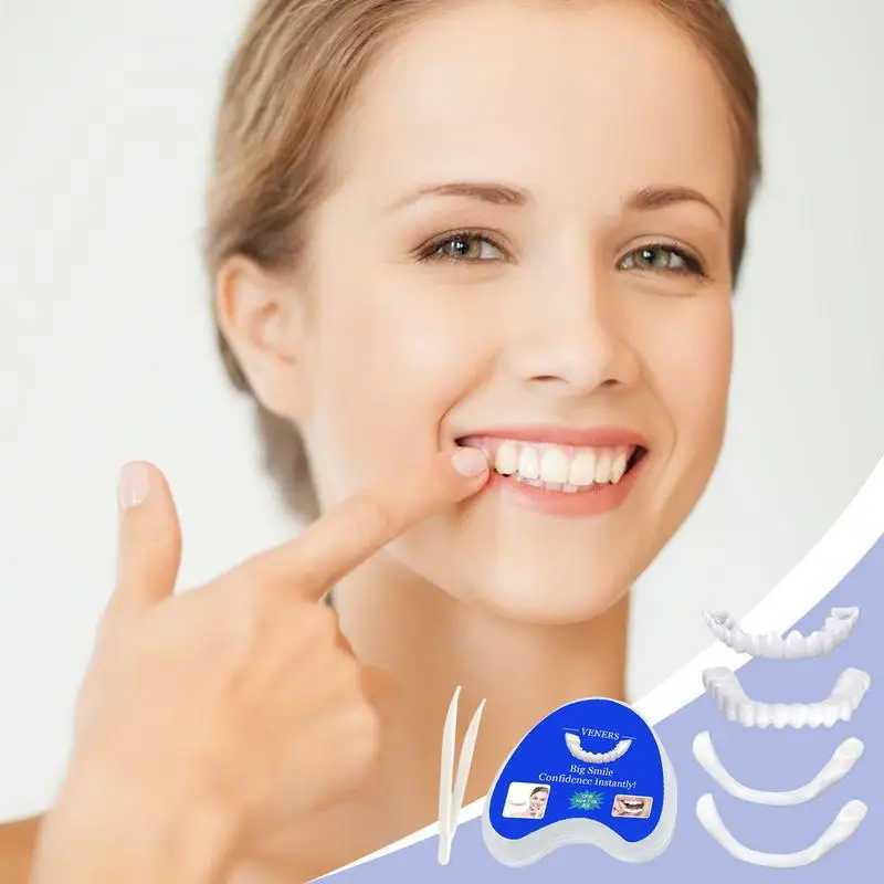 Temporary denture veneers upper and lower brackets push notifications single plate buckle denture kits denture covers M250410