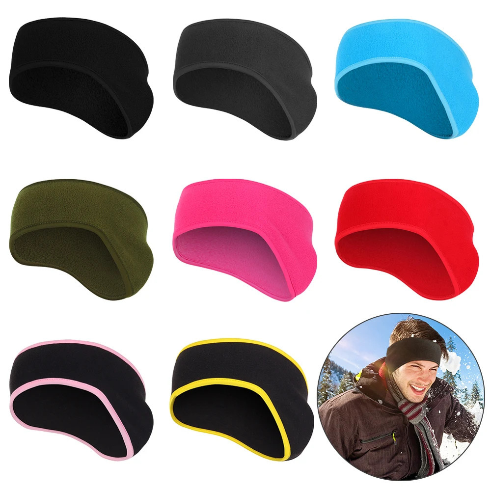 Fleece Ear Warmer Muff Winter Headband Ear Muffs Headband Men Women Running Skiing Outdoor Sports Ear Warmer Sweatband 250410
