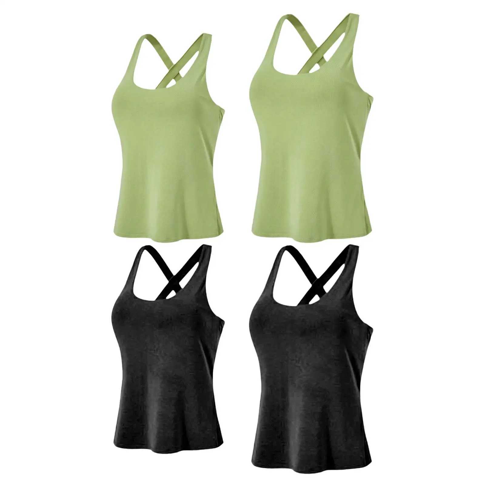 Womens Sports Yoga Tank Top Training Pilates Trend Gym Training Sports TankXJ250410