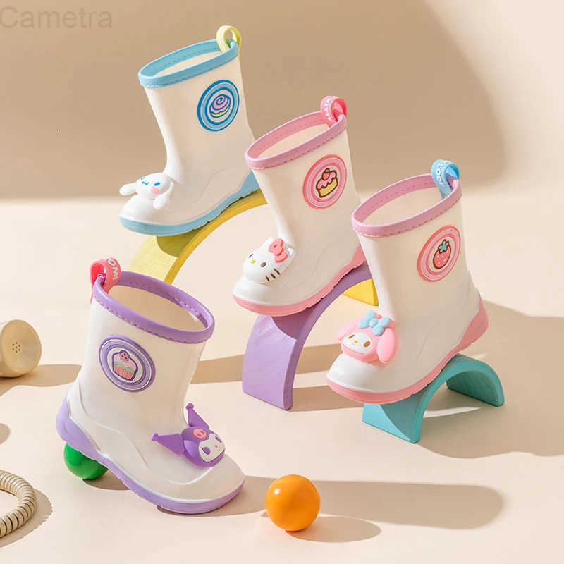 Sanrio genuine childrens rain boots cute cartoon rain boots girls non-slip glue shoes H2511101