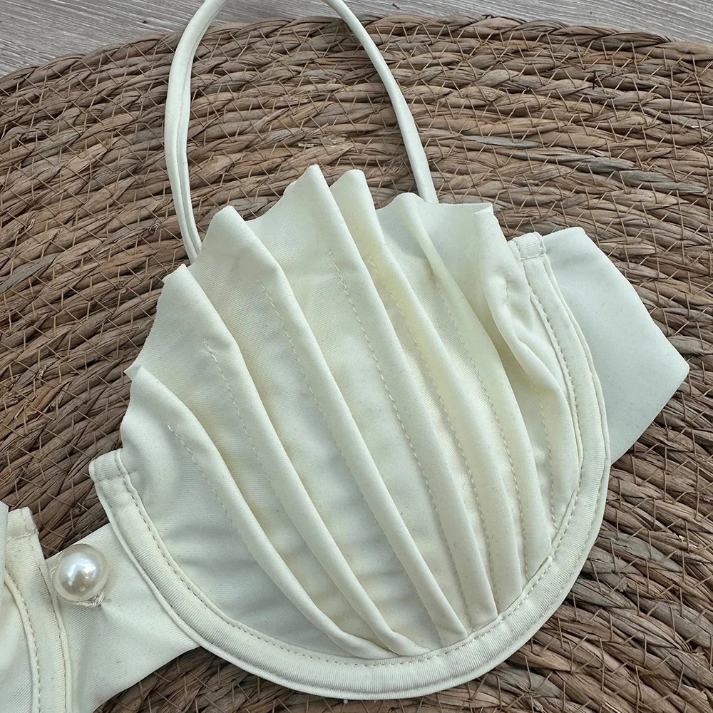 Sexy Shell Micro Bikini 2025 Women Swimsuit Female Swimwear Thong Bikinis Set Brazilian Beach Wear Bathing Suit Biquini 250409