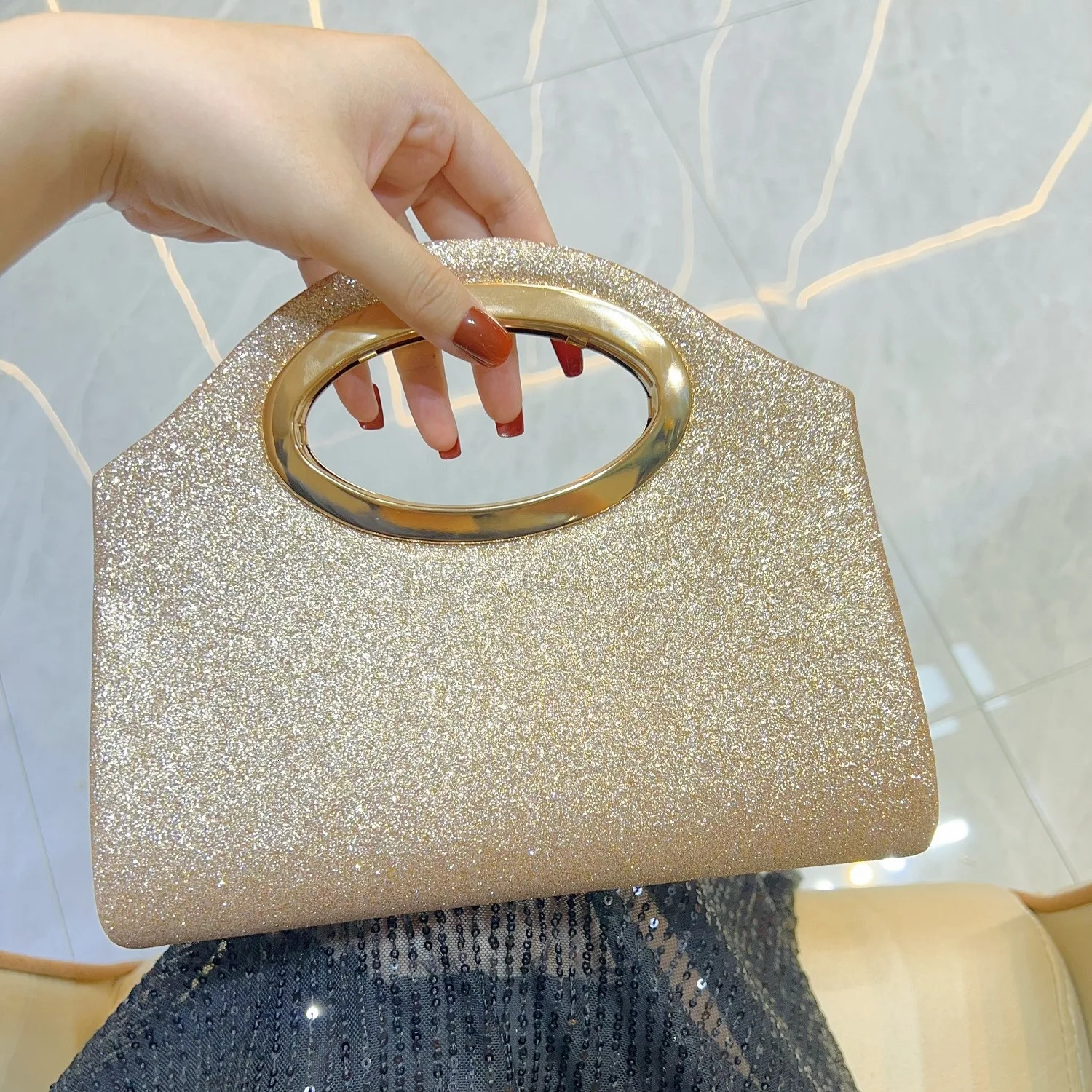 light fashion banquet womens clutch bag high sense personality niche dinner bag womens bag 251107