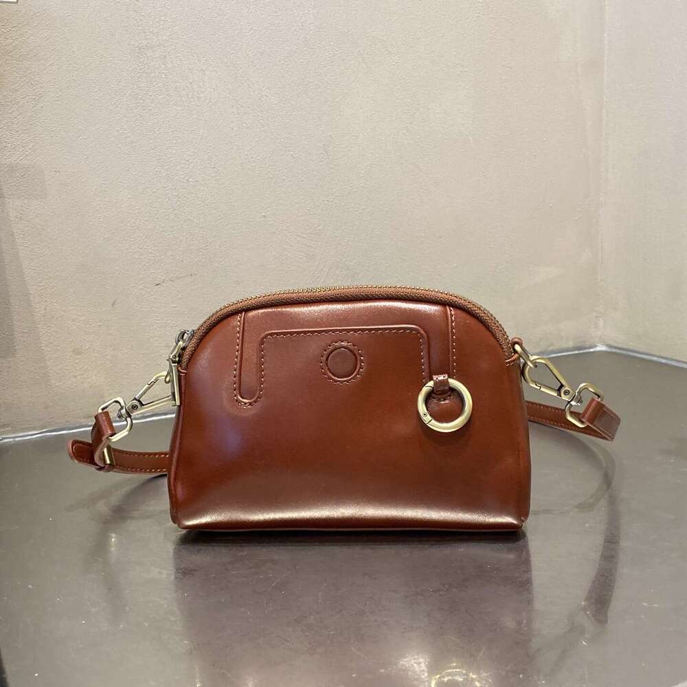 Top Layer Cowhide Coin And Phone Crossbody Fashion Commuter Shell Small Versatile Genuine Leather Women S Bag High Quality