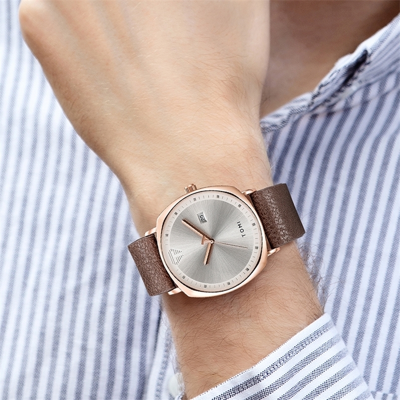Mens Watch Minimalist Fashion Sports Watch Calendar Leather Casual Quartz Watch 251107 - view 7