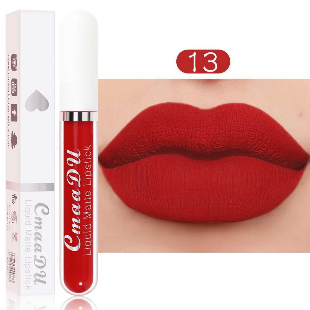 Sexy Long Lasting Velvet Matte Lip Gloss Rose Liquid Lipstick Makeup Women Beauty Red Nonstick Cup Waterproof Lip Gloss 18 ColorT251110