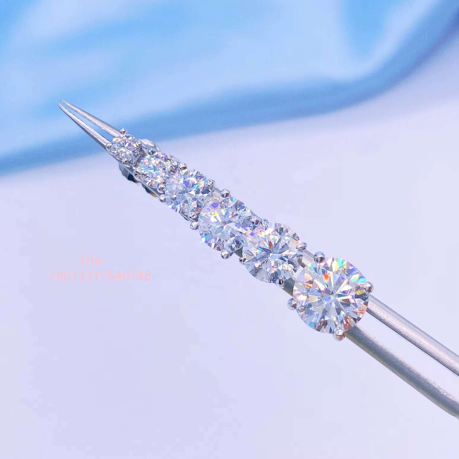 Wholesale Price 0.5ct 1ct 2ct Moissanite Earrings 925 Sterling Silver Screw Back Moissanite Stud Earring