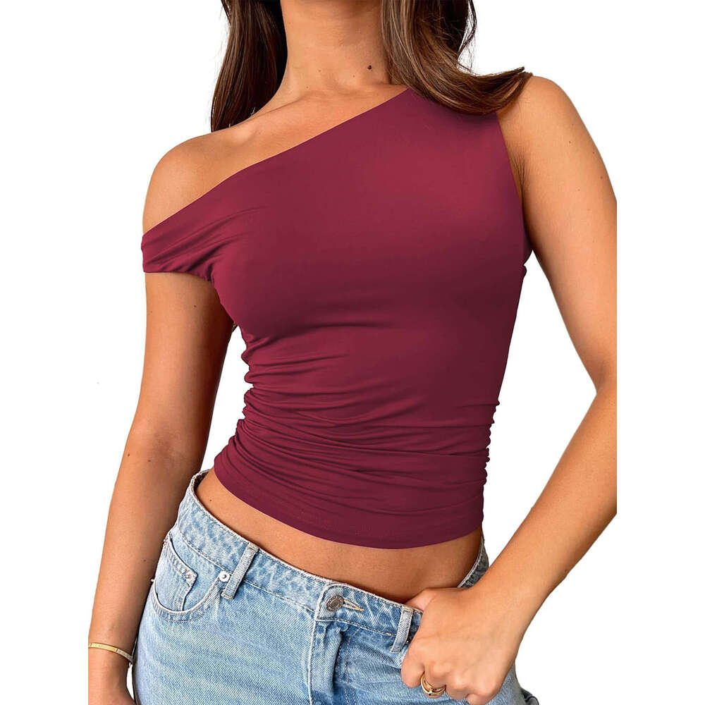 2024 Summer New Versatile Solid Color Patchwork Decorative Camisole Short Set for Women Wholesale