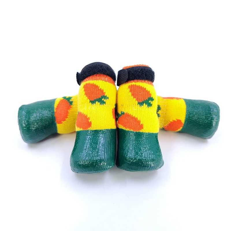 New Arrival Cute cartoon dog shoes waterproof and anti slip dog shoes rainproof snow boots mini shoes rubber dog shoes Z250409