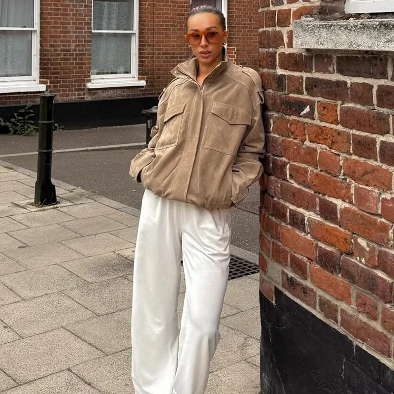 Autumn Womens Jackets Coats Fashion Loose Youth Street Warm Chic Travel Outerwear 251110