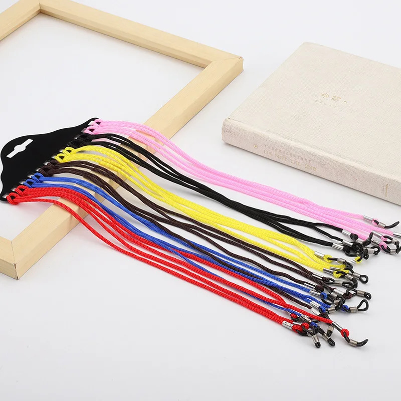 12 piecesbatch of colored eyeglass chains fashionable nylon anti slip straps leak proof strap accessories 250410