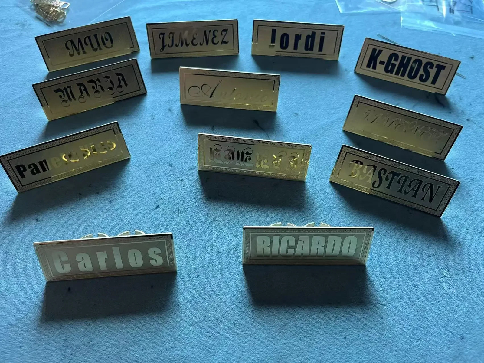 Personalized Nameplate Two Finger Customized Name Ring Custom Letter Ring Stainless Steel Fashion Jewelry For Women Men 250409