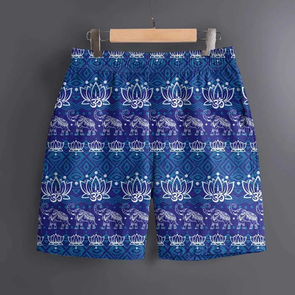 Mens Hawaiian 3D Elephant Race Pattern Beach Shorts Quick drying Outdoor Leisure Sports Shorts Fashion Mens Shorts X250410