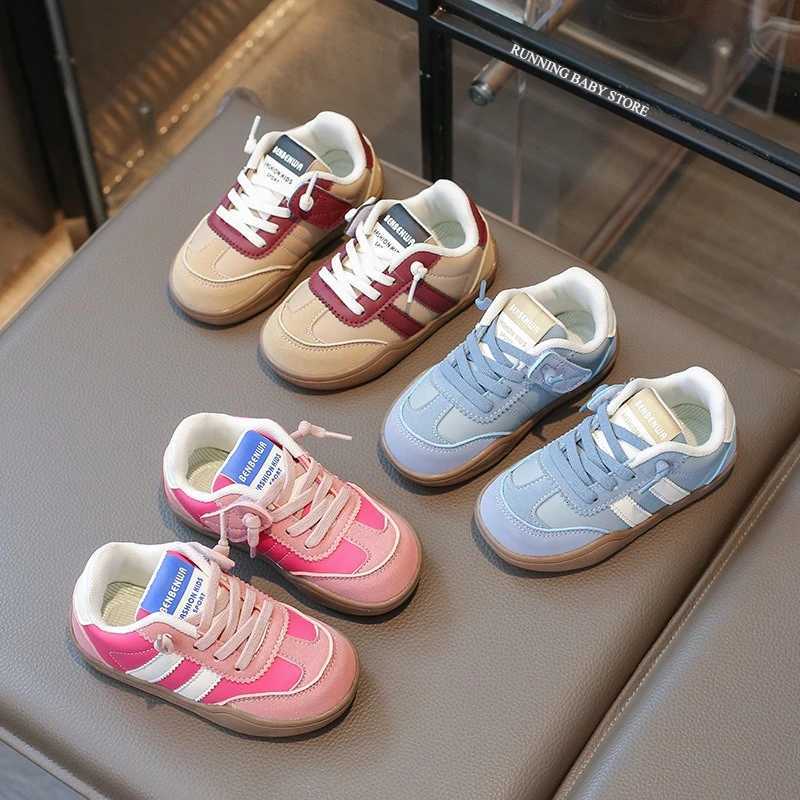 Chunky Sneakers for Children Girl Platform Shoes Pure Color Elastic Band Girl Trendy Trainers Thick Sole Boy School Shoes I07227 W251110