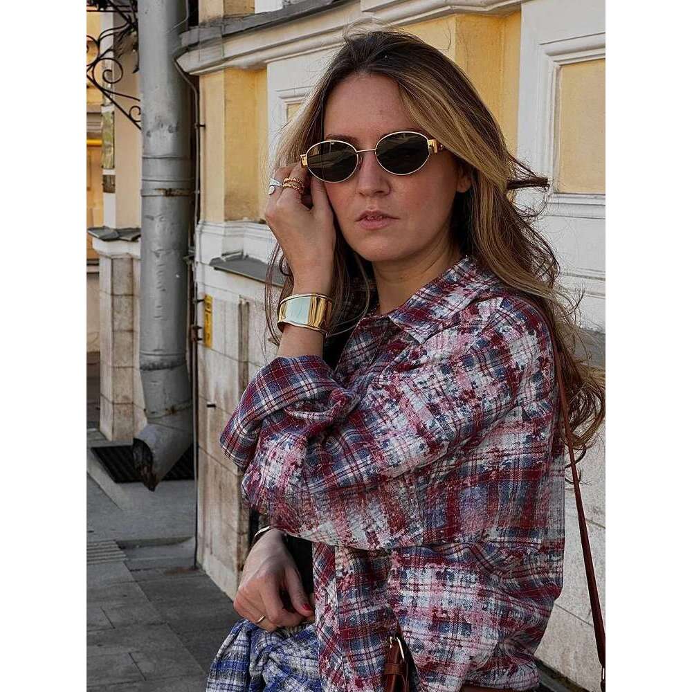 Brushed Check Men Blue Plaid Long Sleeve Oversized Shirts Male Plus Size