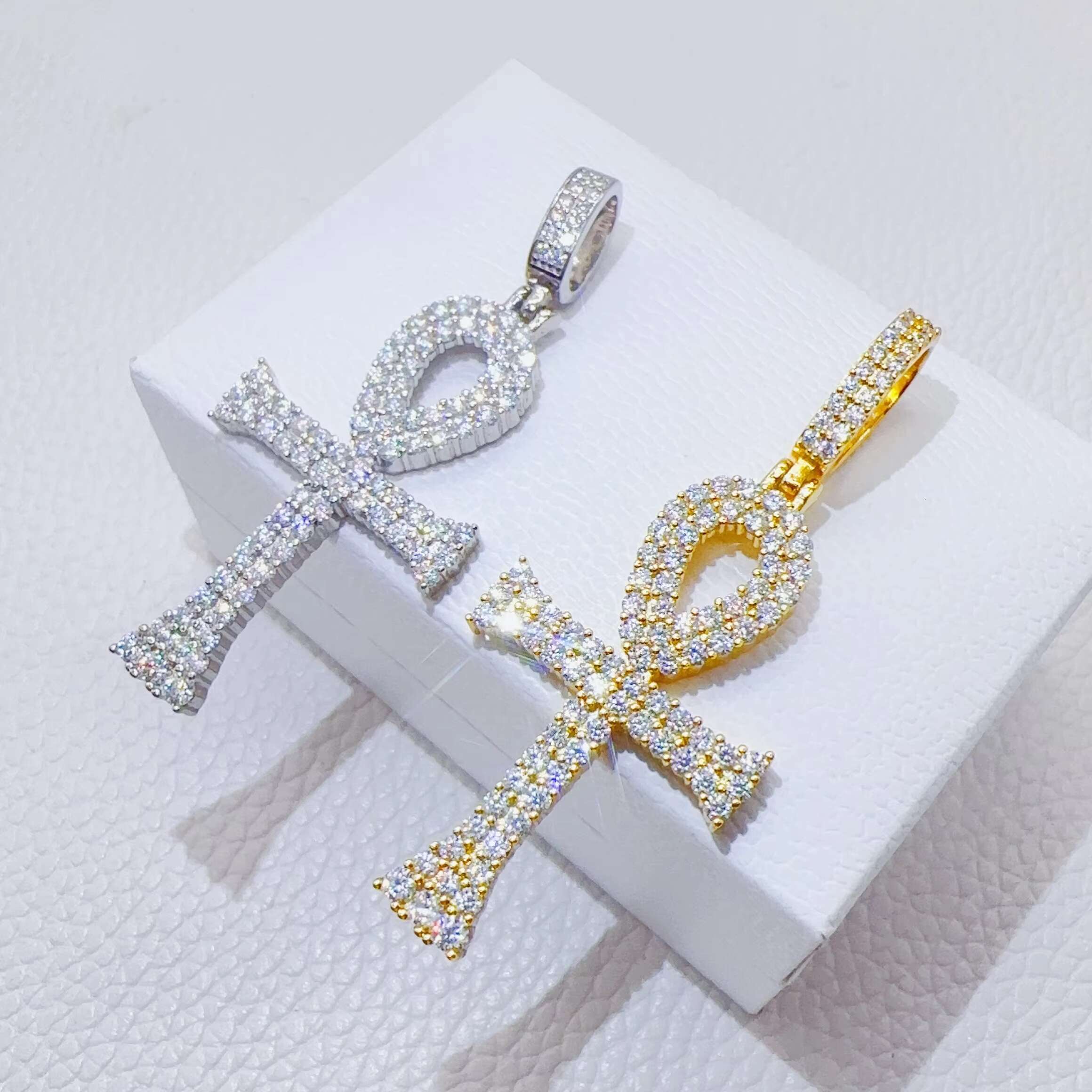 Pass Diamond Tester Fashion Hip Hop Cross Pendant Custom S925 Pendant VVS Moissanite Pendant