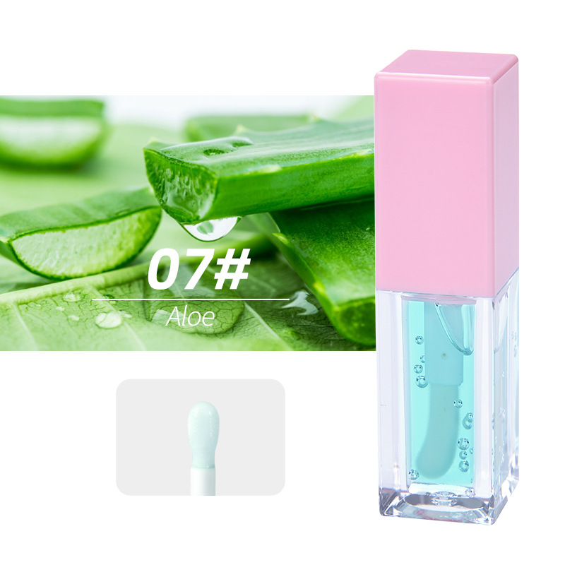 13 colors Fruit Watermelon Waterlight Mirror Lip Glaze Aloe Lip Color Strawberry Lip Lotion Tender Lip Honey Dudu Mouth Transparent Glass lipstick Lip