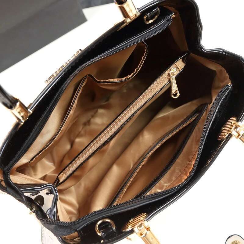 New Arrival Korean Style Simple Pillow Shoulder Bags Handbags Women Famous Brands Top Handle Bag Patent Leather Messenger Clutch