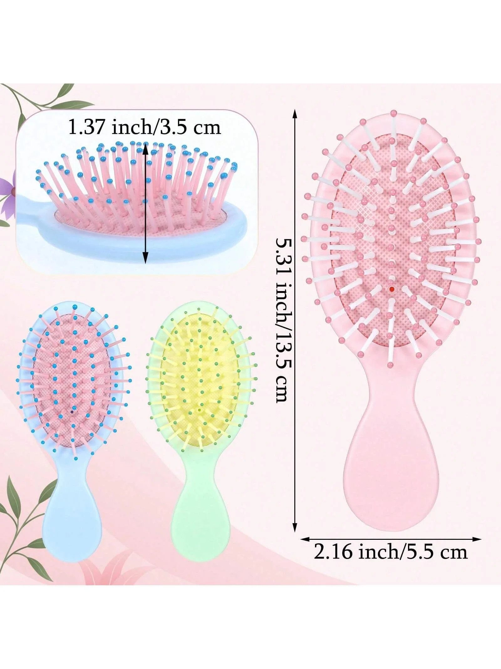 1-3pc Mini Air Cushion Hair Brush Portable Detangler Massager Anti Static Air Bag Hair Comb Wet Dry Hairbrush Salon Styling Tool 251107