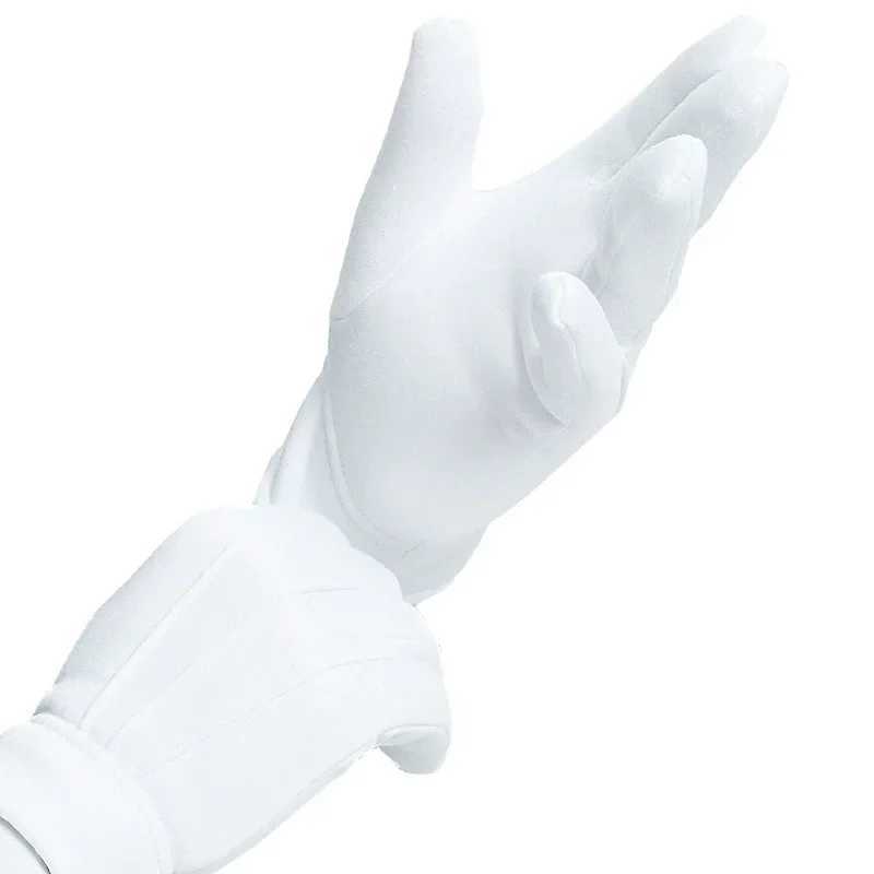 Men White Warmer Gloves Formal Tuxedo Honor Guard Parade Shuffle Dance Jewelry Care Performance Party Magic Show Butler Gloves L251110