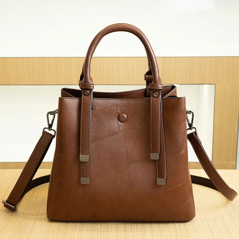 Fashion New Trendy Women Bucket Bag Large Capacity Leather Ladies Handbag Female Sling Shoulder Crossbody Bag Tote Bag R251110