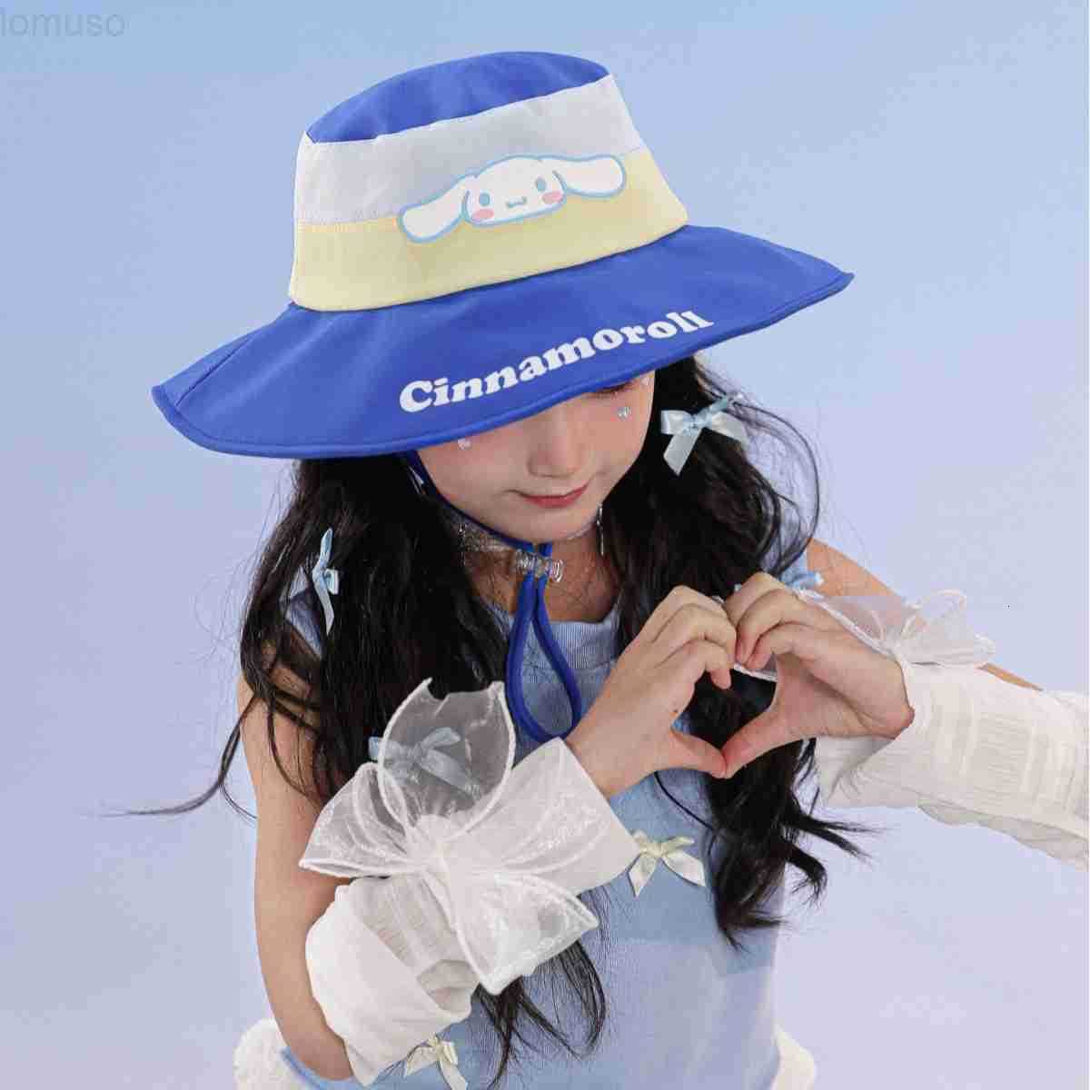 Sanrio Genuine Childrens Cartoon Cute Versatile Sun Protection UV Protection Summer Sunshade Fisherman Hat H251110