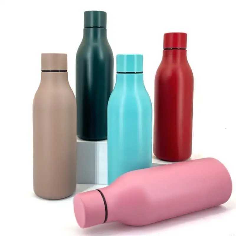 Fashionable cup 550ml Stainless St Small Mouth Bottle Outdoor Sports Portable Thermoses Cup Handheld Car Water Cup Easy to Clean Y251110