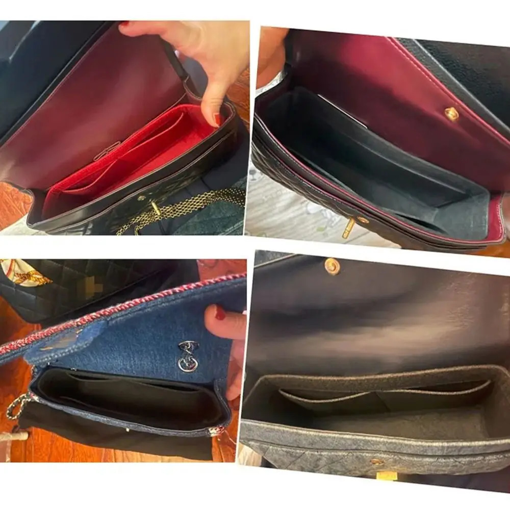 Multi-Pocket Bag The Liner Bag Felt Purse Insert Handbag Liner Bag Organizer for Mini Bag Storage Bag 251110