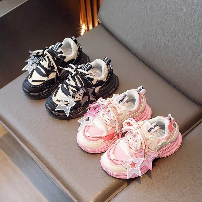 Star Shape Decos Slish Children Casual Sneaker Comfortable Non-slip Jogging Shoes Child Chunky Sneakers for Girls Kids H02019 W251110