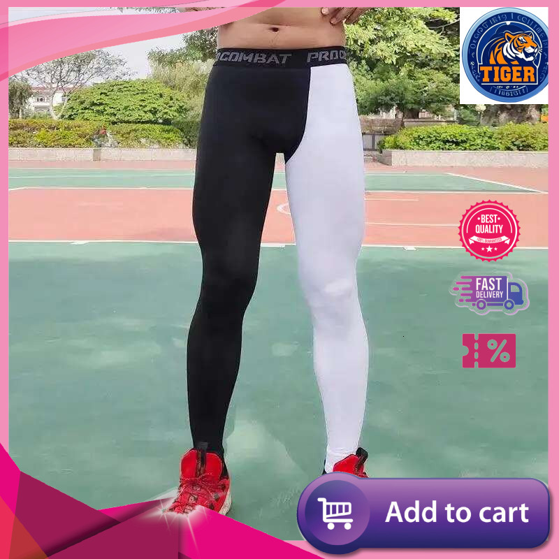 Ddmytiger China Domestic Men Running Tights GYM Student Boy Pants Male Basketball Football Soccer Fiess Workout Exercise Sport Cropped Legging Ddmytig
