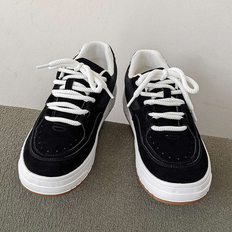 Suede Black Versatile Basic Style Student Cloth Spring Autumn New Men's Casual Shoes