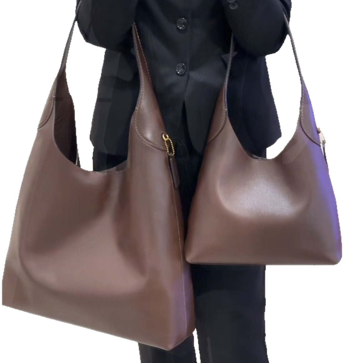 New trendy luxury handbag winter new solid color women's shoulder bag new casual fashion designer bag retro style armpit bag